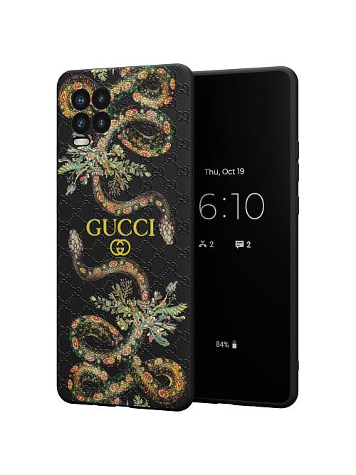 Силиконовый чехол для realme 8 "NOVEL: Gucci"