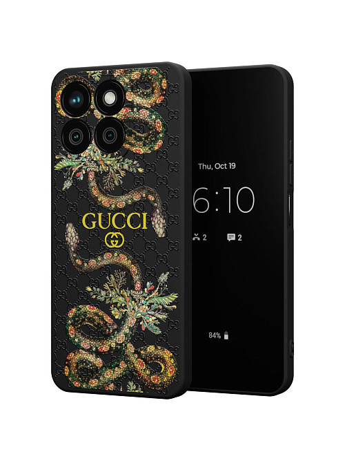 Силиконовый чехол для Honor X8b "NOVEL: Gucci"