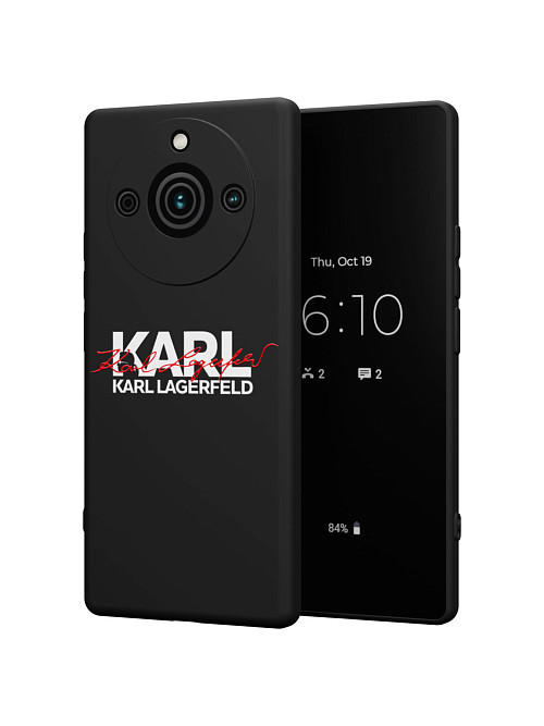 Силиконовый чехол для realme 11 Pro "NOVEL: Lagerfeld V.2"