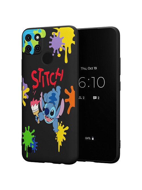 Силиконовый чехол для Realme C25Y "NOVEL: Stitch paints"