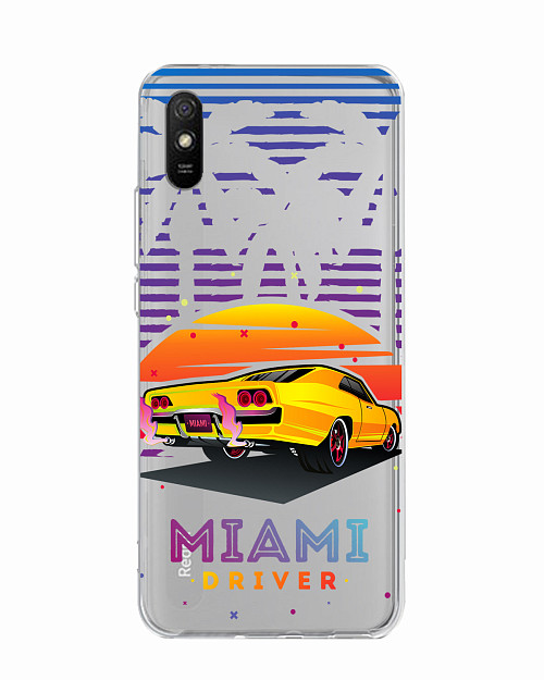 Силиконовый чехол для Xiaomi Redmi 9A Miami driver