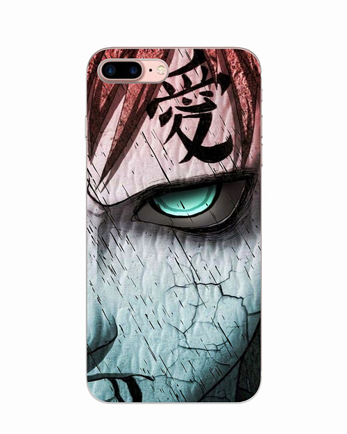 Силиконовый чехол для Apple iPhone 7 Plus "Naruto Shippuden - Gaara grimm face"