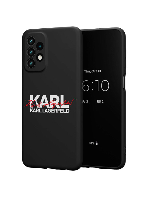 Силиконовый чехол для Samsung Galaxy A23 (5G) "NOVEL: Lagerfeld V.2"