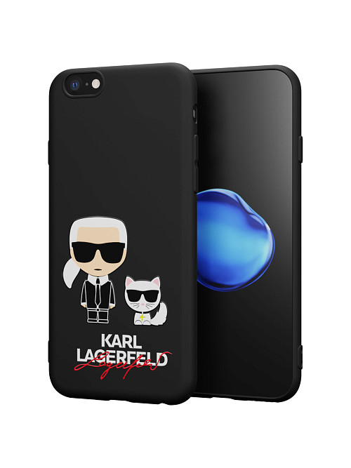 Силиконовый чехол для Apple iPhone 6 "NOVEL: Lagerfeld"