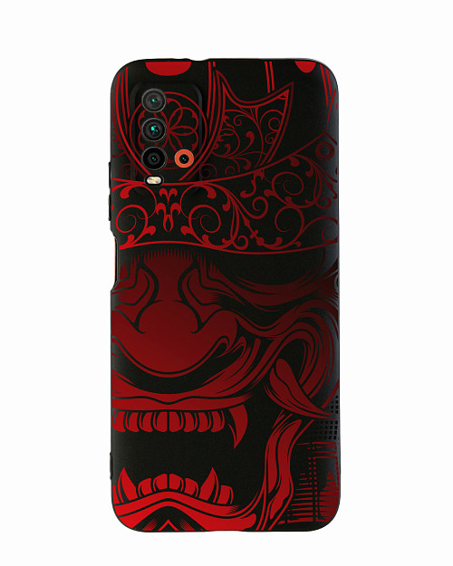 Силиконовый чехол для Xiaomi Redmi 9T "Красная маска самурая"