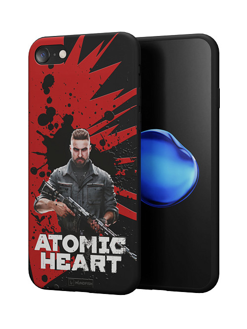 Силиконовый чехол для Apple iPhone 8 "Atomic Heart: Майор Нечаев"