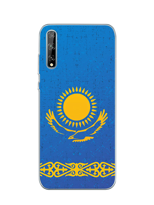 Силиконовый чехол для Huawei Y8p Флаг Казахстана