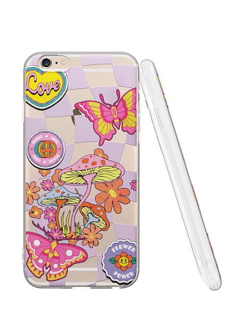 Силиконовый чехол для Apple iPhone 6s "Flower power"