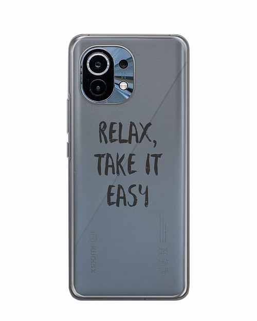 Силиконовый чехол для Xiaomi Mi 11 "Relax, take it easy"