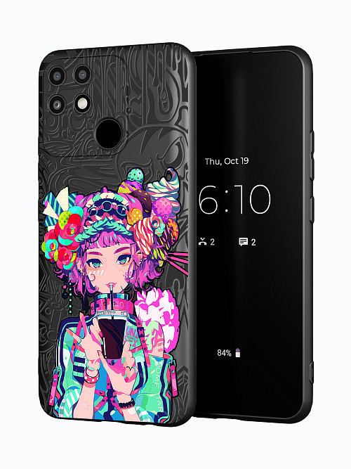 Силиконовый чехол для Realme Narzo 50A Lolipop girl