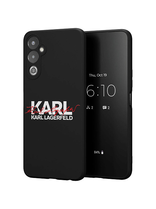 Силиконовый чехол для Tecno Pova 4 "NOVEL: Lagerfeld V.2"