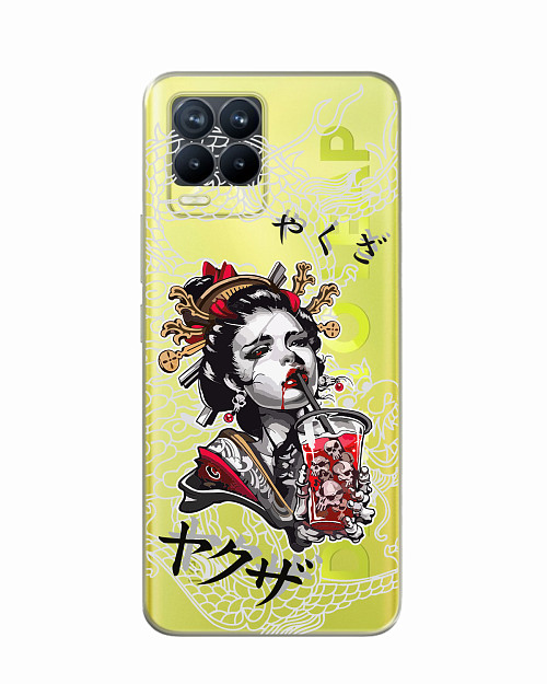 Силиконовый чехол для realme 8/ realme 8 Pro Geisha Bloody