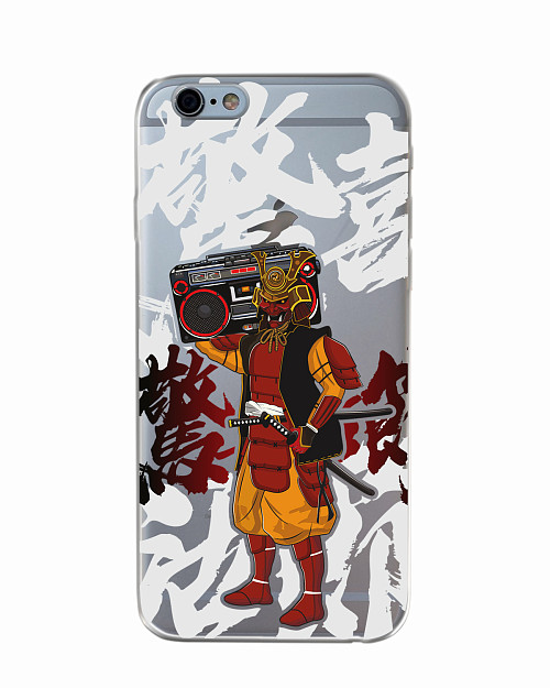 Силиконовый чехол для Apple iPhone 6S Hip-hop Samurai