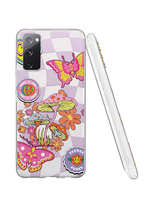 Силиконовый чехол для Samsung Galaxy S20 FE "Flower power"