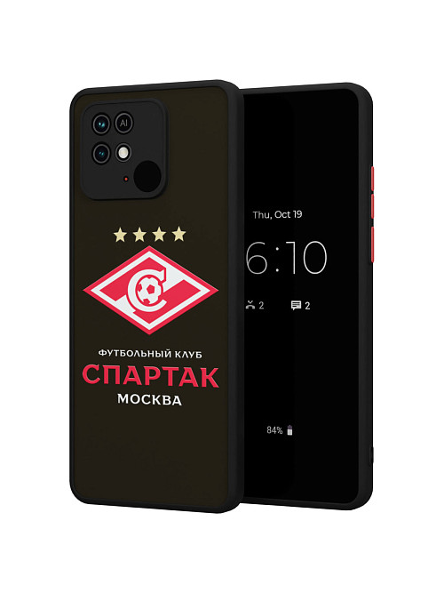 Противоударный чехол для Xiaomi Redmi 10C "Спартак - чемпион"