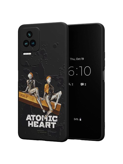 Силиконовый чехол для Poco F4 (5G) "Atomic Heart: Боевые близняшки"