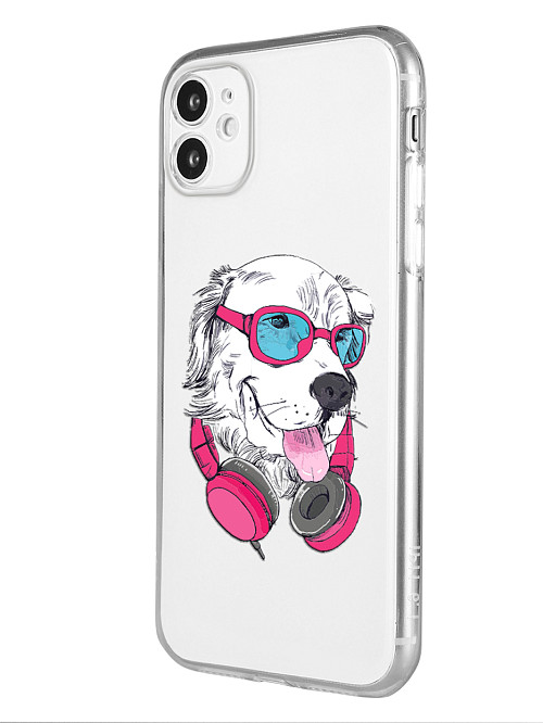 Силиконовый чехол для Apple iPhone 11 Стильный пёс