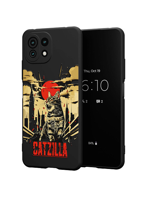 Силиконовый чехол для Xiaomi Mi 11 Lite "Catzilla"