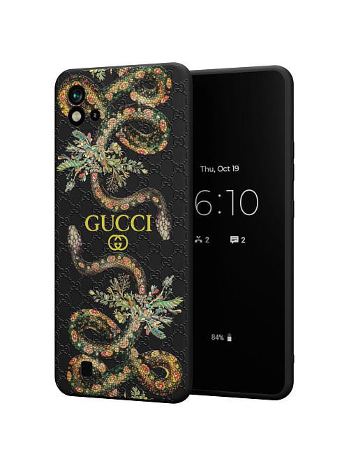 Силиконовый чехол для realme C11 2021 "NOVEL: Gucci"