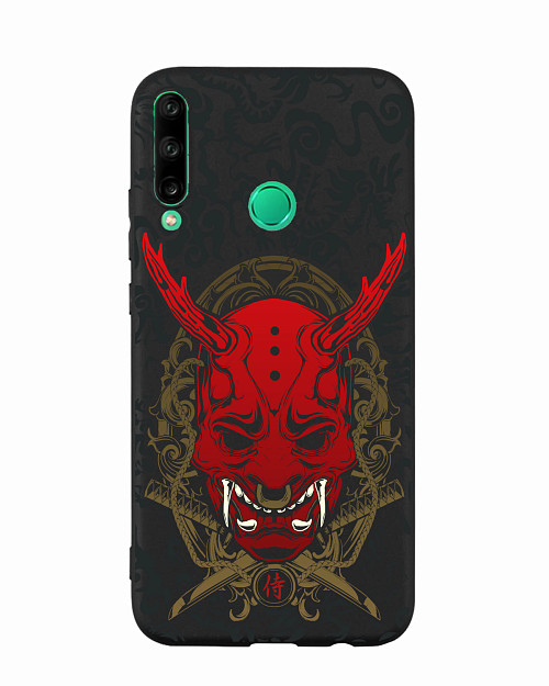 Силиконовый чехол для Honor 9C Red Oni mask