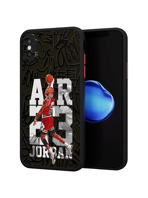 Противоударный чехол для Apple iPhone Xs "NOVEL: Jordan 23"