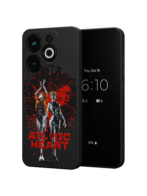 Силиконовый чехол для Infinix HOT 40i "Atomic Heart: Близняшки"