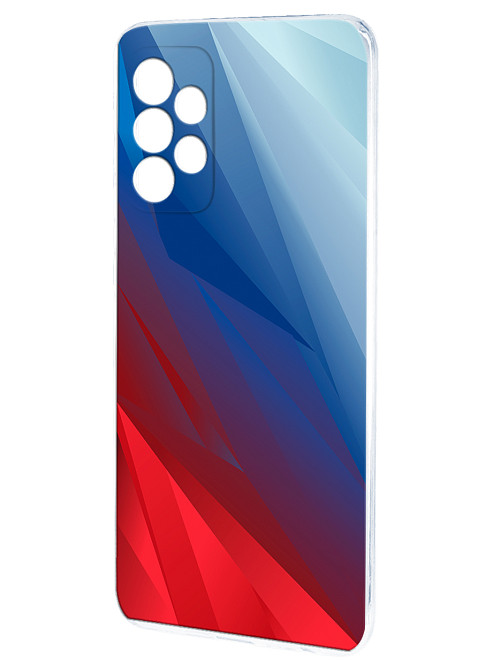 Силиконовый чехол для Samsung A52 Флаг РФ