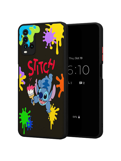 Противоударный чехол для Xiaomi Redmi 9T "NOVEL: Stitch paints"