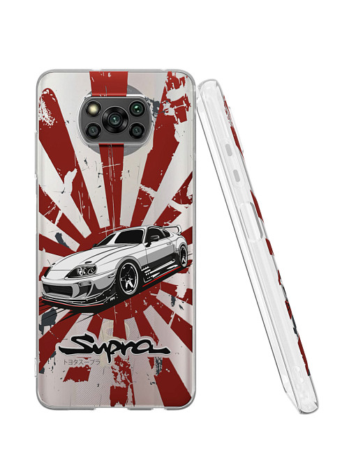 Силиконовый чехол для Poco X3 "Toyota Supra"