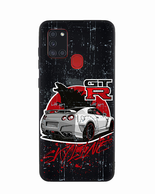 Силиконовый чехол для Samsung Galaxy A21s "Nissan SKYLINE GTR"