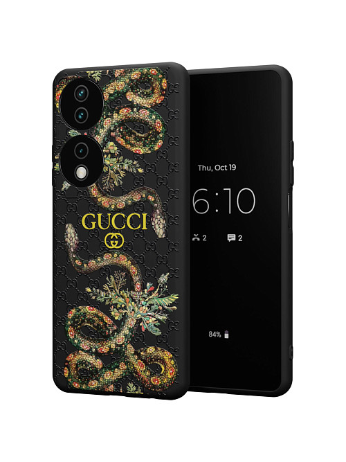 Силиконовый чехол для Honor X7b "NOVEL: Gucci"