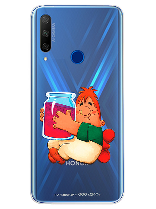 Силиконовый чехол для Huawei Y9 Prime (2019) "Малыш и Карлсон: баночка варенья"