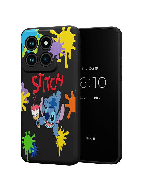 Силиконовый чехол для Xiaomi 14 Pro "NOVEL: Stitch paints"