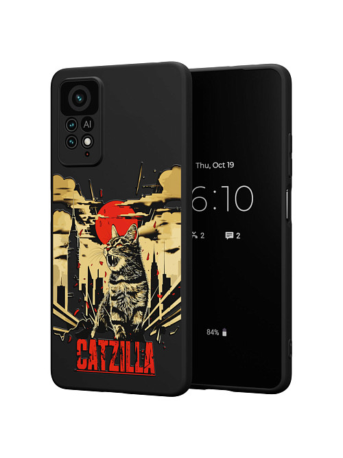 Силиконовый чехол для Xiaomi Redmi Note 12 Pro (4G) "Catzilla"