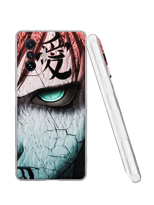 Силиконовый чехол для Xiaomi Redmi K50 Gaming Edition "Naruto Shippuden - Gaara grimm face"