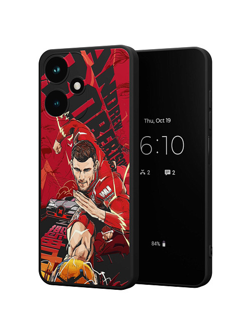 Силиконовый чехол для Infinix HOT 30 PLAY "NOVEL: Andrew Robertson"