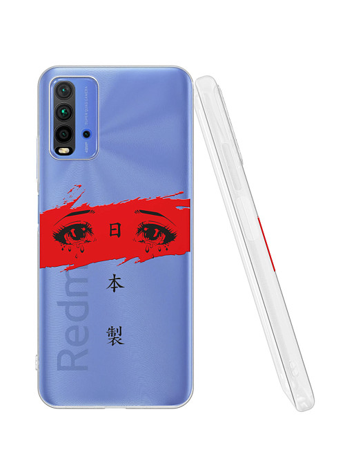 Силиконовый чехол для Xiaomi Redmi 9T "Грустные глаза аниме"