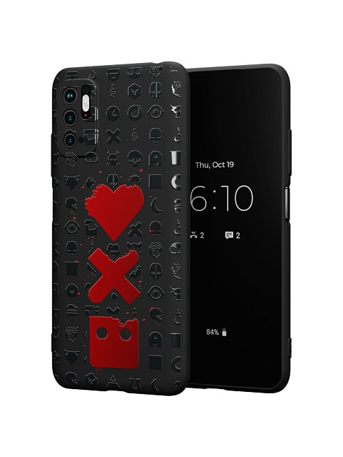 Силиконовый чехол для Poco M3 Pro "Love Death Robots"