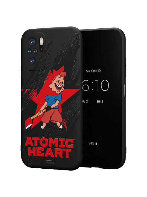 Силиконовый чехол для Xiaomi Redmi Note 10S "Atomic Heart: Пионер"