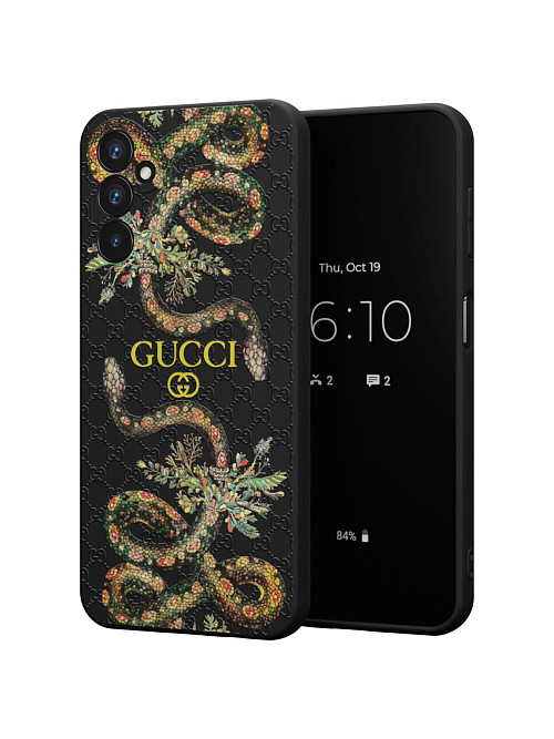 Силиконовый чехол для Samsung Galaxy A14 (4G) "NOVEL: Gucci"