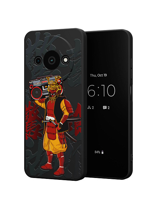 Силиконовый чехол для Xiaomi Redmi A3 "Boombox Samurai"