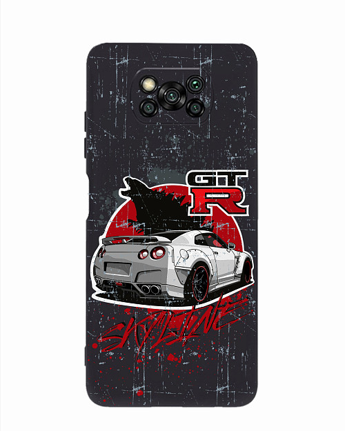 Силиконовый чехол для Poco X3 Nissan SKYLINE GTR