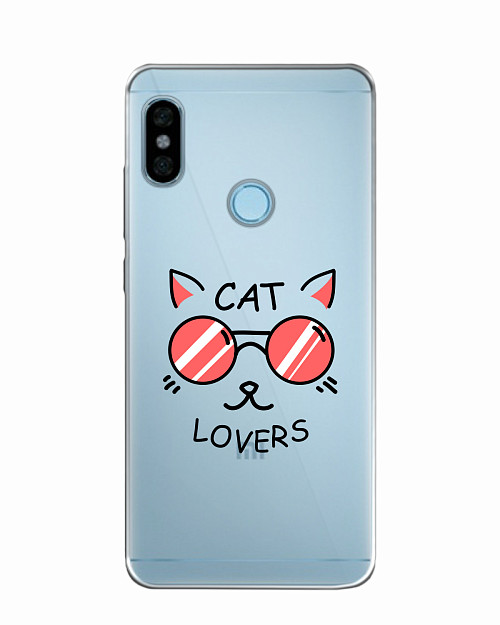 Силиконовый чехол для Xiaomi Redmi Note 5 Pro Cat lovers
