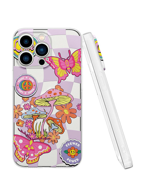 Силиконовый чехол для Apple iPhone 13 Pro "Flower power"