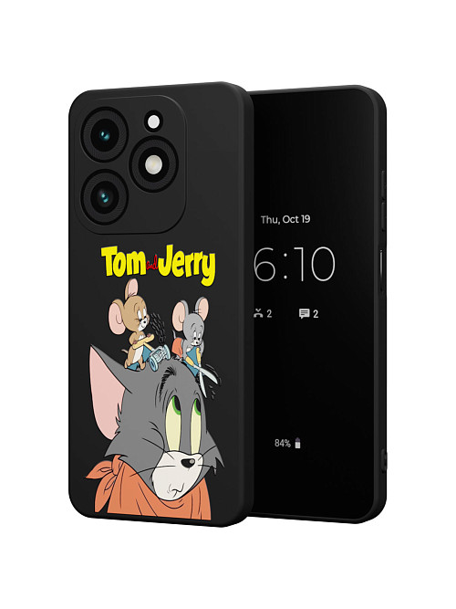Силиконовый чехол для Tecno Spark 20 "NOVEL: Том и Джери"