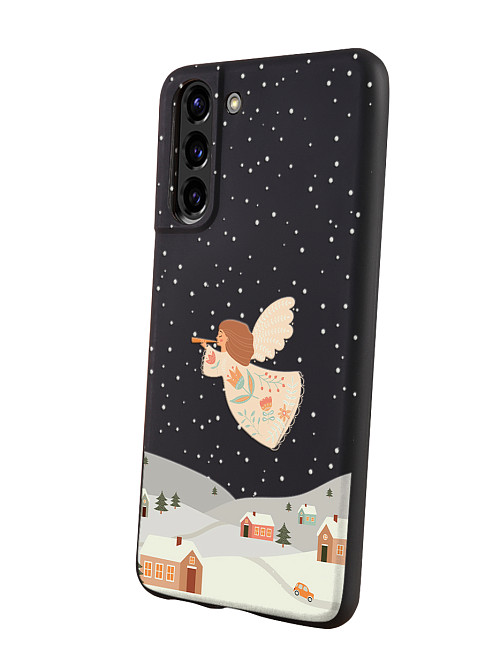 Силиконовый чехол для Samsung Galaxy S21 (5G) "Рождественский ангел"