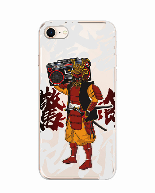 Силиконовый чехол для Apple iPhone SE (2020) "Hip-hop Samurai"