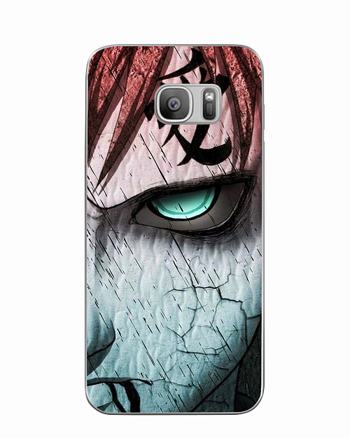 Силиконовый чехол для Samsung Galaxy S7 Naruto Shippuden - Gaara grimm face