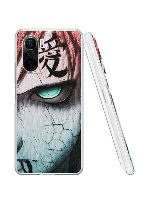 Силиконовый чехол для Poco F3 "Naruto Shippuden - Gaara grimm face"