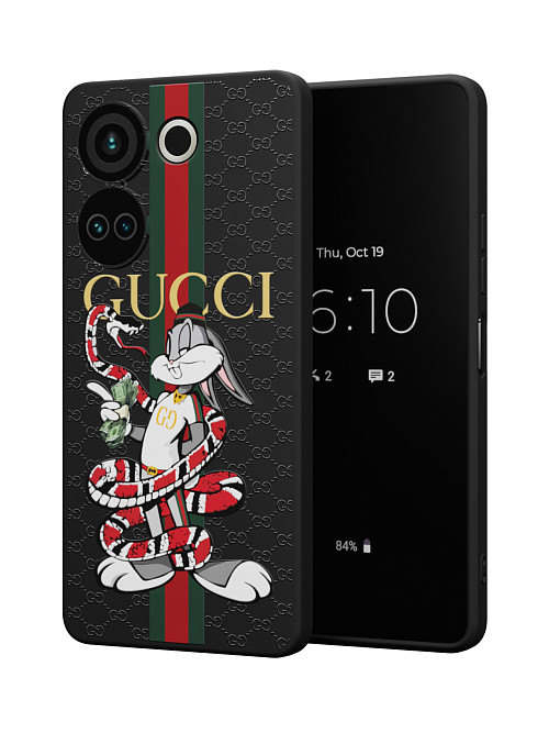 Силиконовый чехол для Tecno Camon 20 Pro (4G) "NOVEL: Багз Банни Gucci"